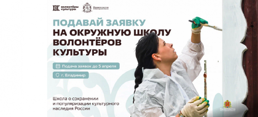 открыт прием заявок на окружную школу волонтеров культуры во Владимире - фото - 1